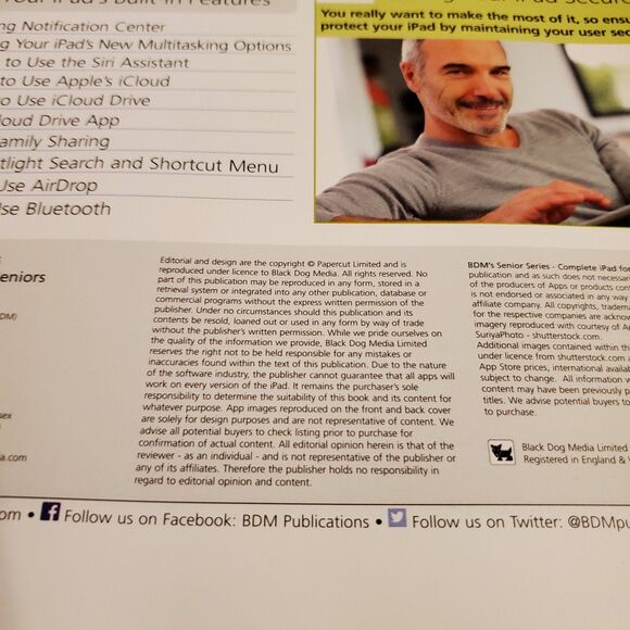 Ipad for seniors paperback book - Picture 5 of 5